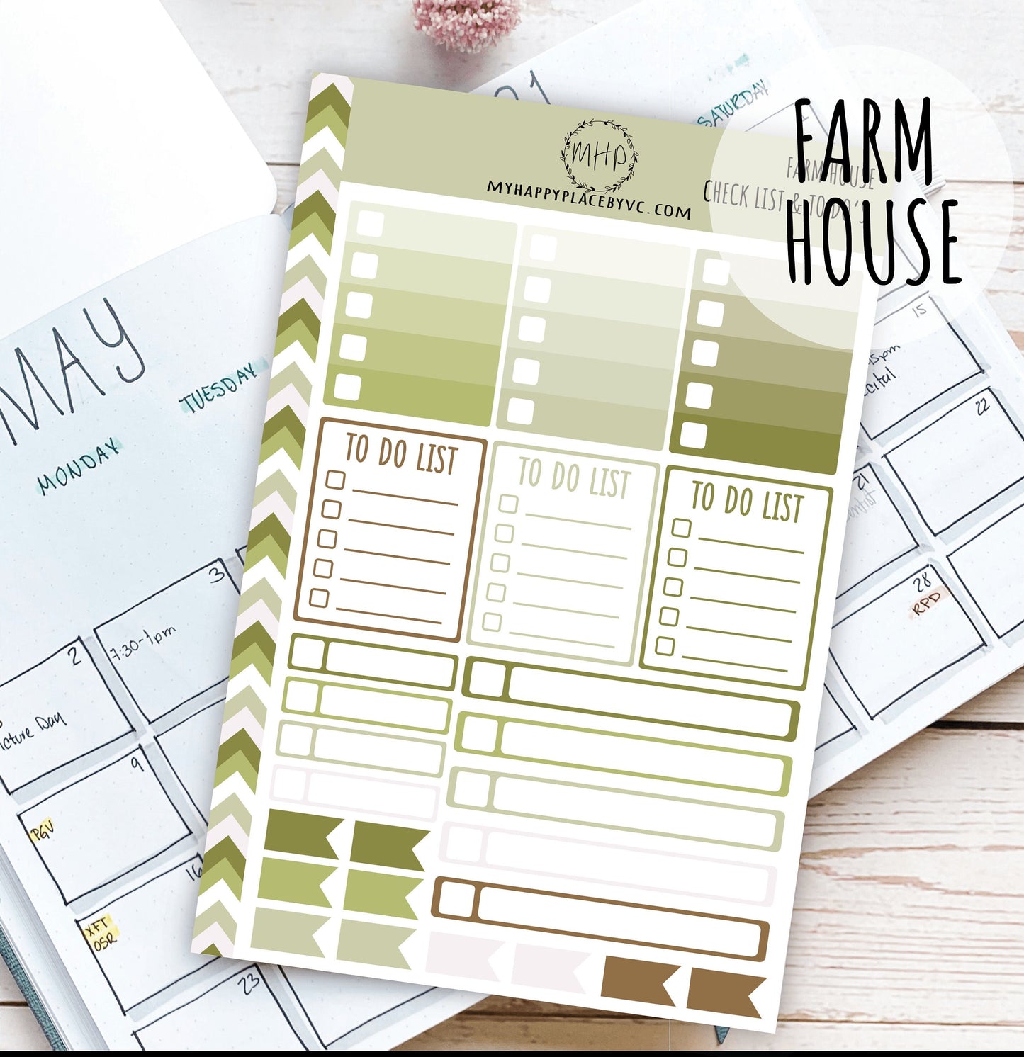 Check List and To Do Planner Stickers for College Planner, Teacher Planners and Bullet Journals || F712