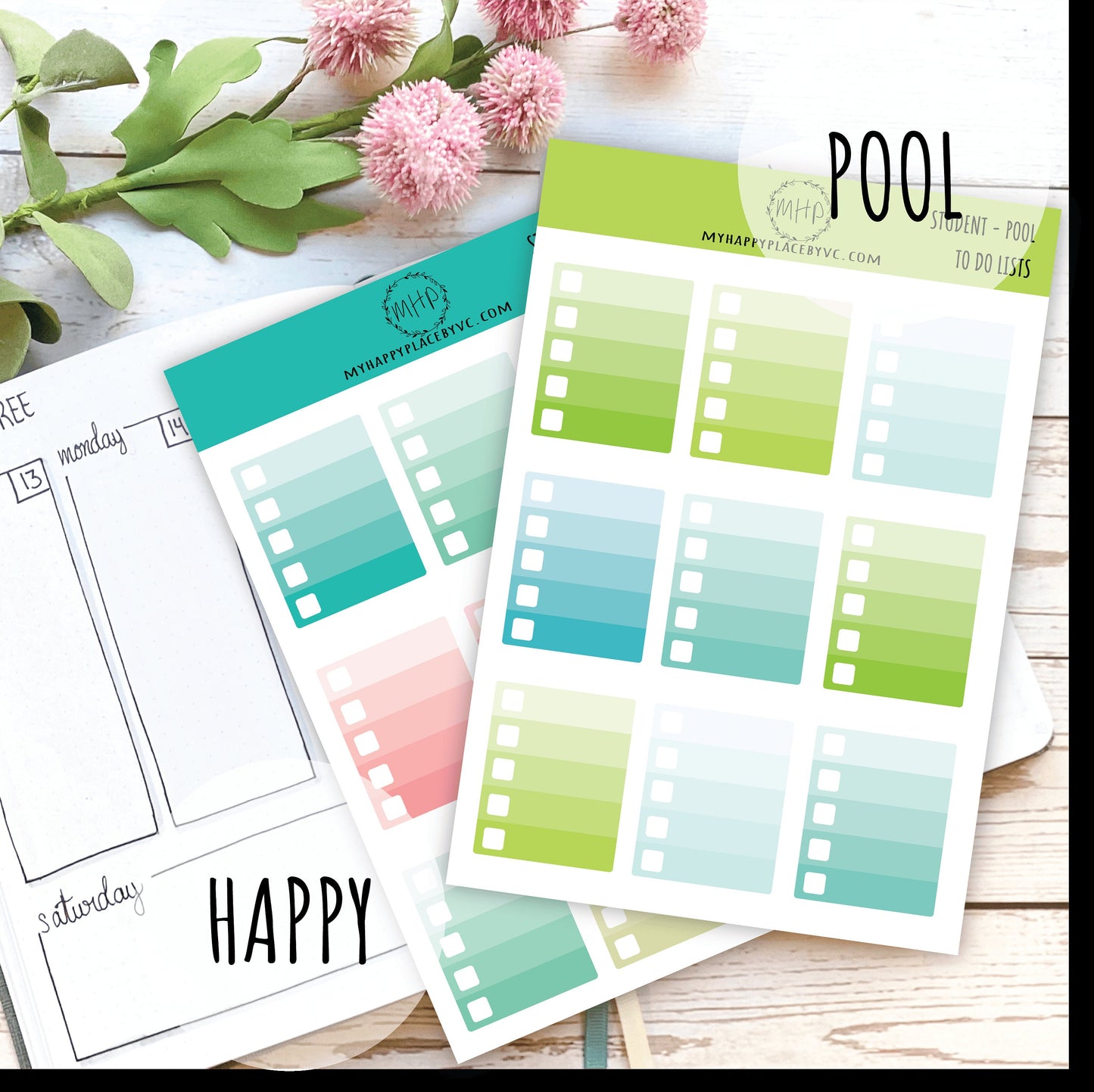 TO DO LISTS Planner Stickers for College Planner, Teacher Planners and Bullet Journals || F728