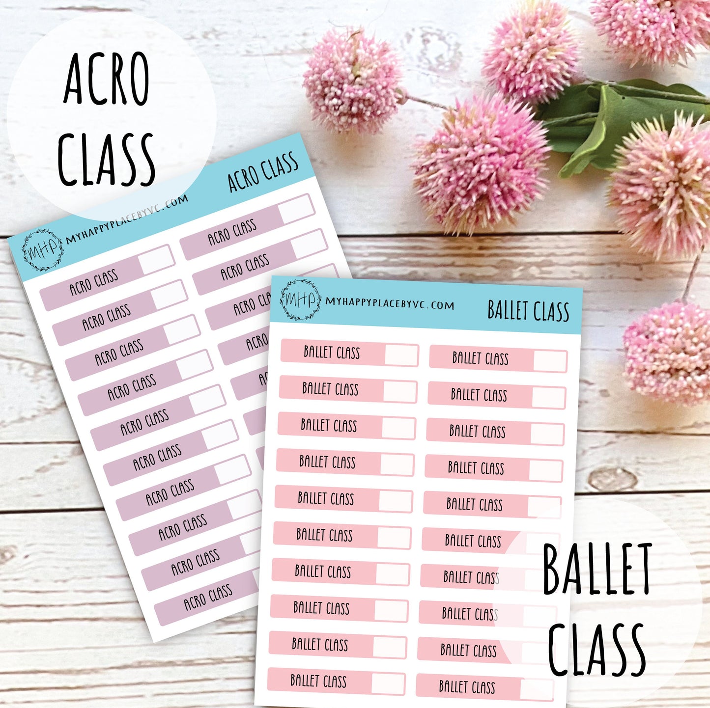 Planner Stickers for Dance Class Schedules. College Planner. Teacher Sticker. Mom Planner. Homeschool Planning || Q102