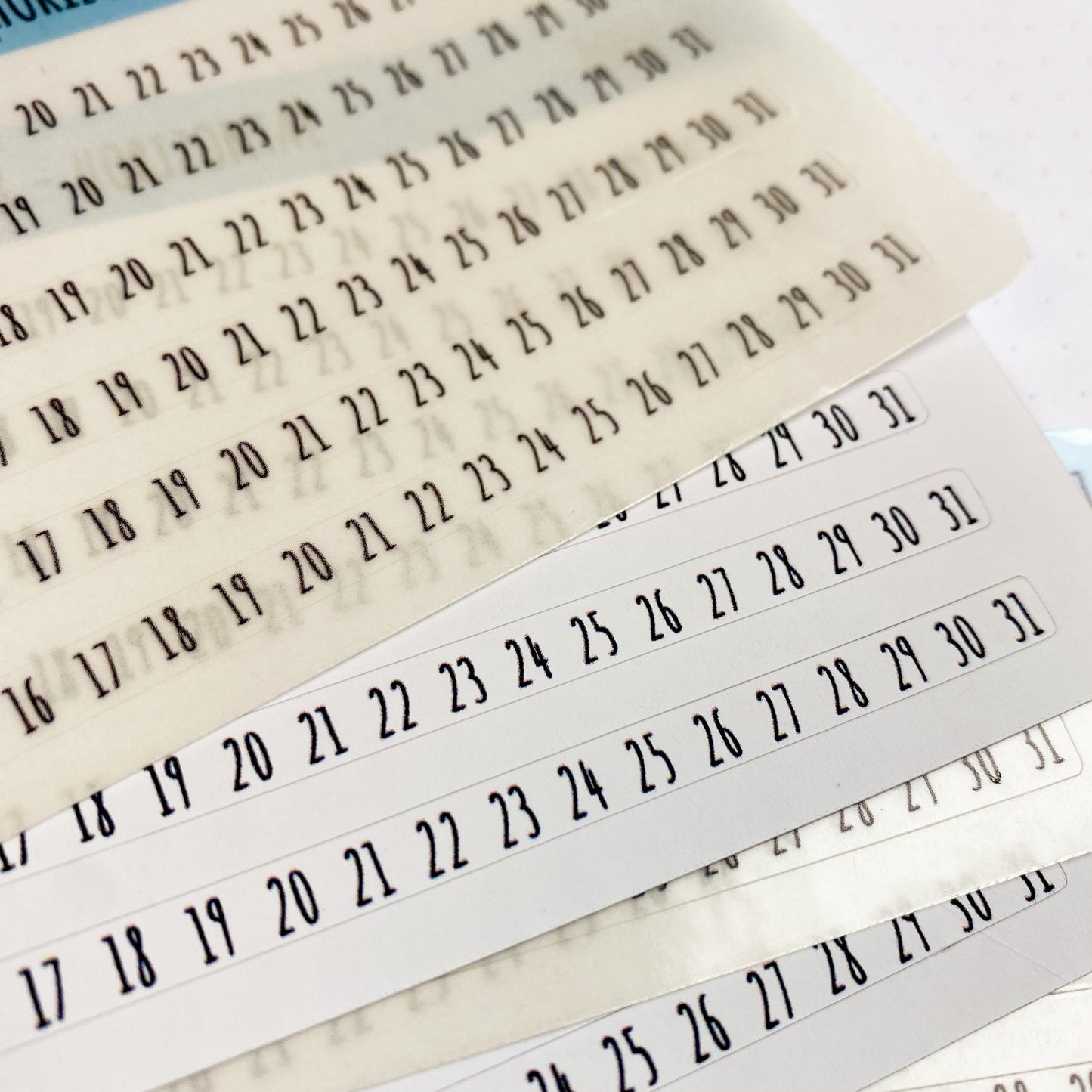 Habit Tracker Planner Stickers for College Planner, Homeschool Planner , and Bullet Journals. Horizontal Strips || T305