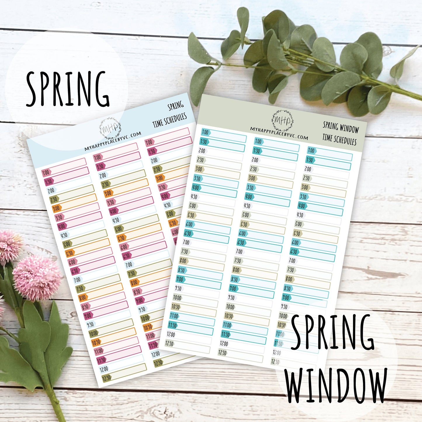 Timed Appointment Labels, Planner Sticker for Bullet Journals, College Planner, Teacher Planner, Homeshcool Planner || F706