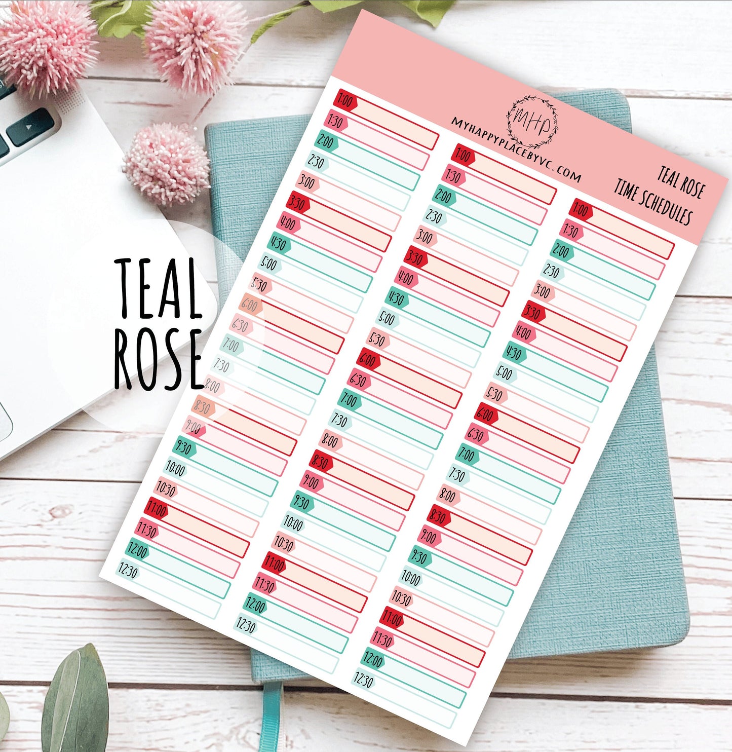 Timed Appointment Labels, Planner Sticker for Bullet Journals, College Planner, Teacher Planner, Homeshcool Planner || F706