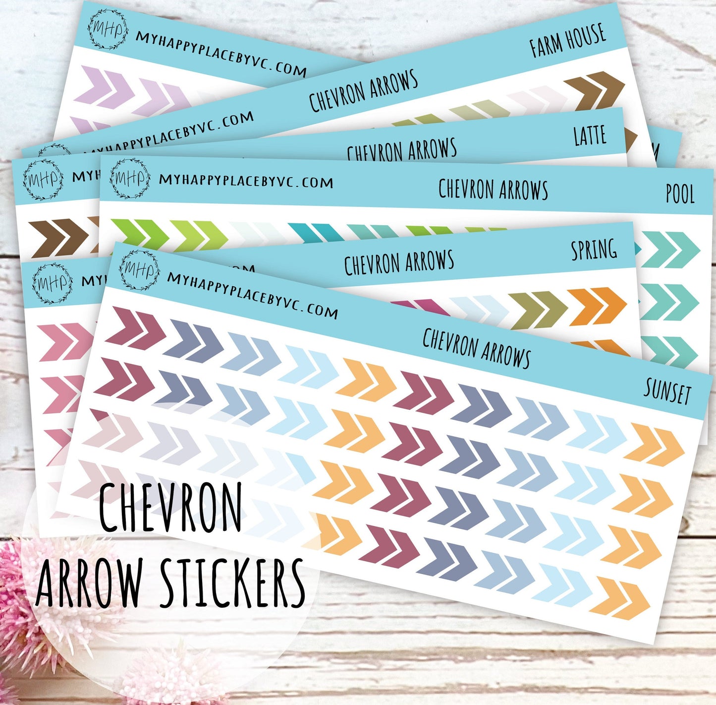 Chevron Arrow Sticker for College Planner and Bullet Journals. Planner Stickers for Teacher , Homeschool Planner, and School Planner || T304