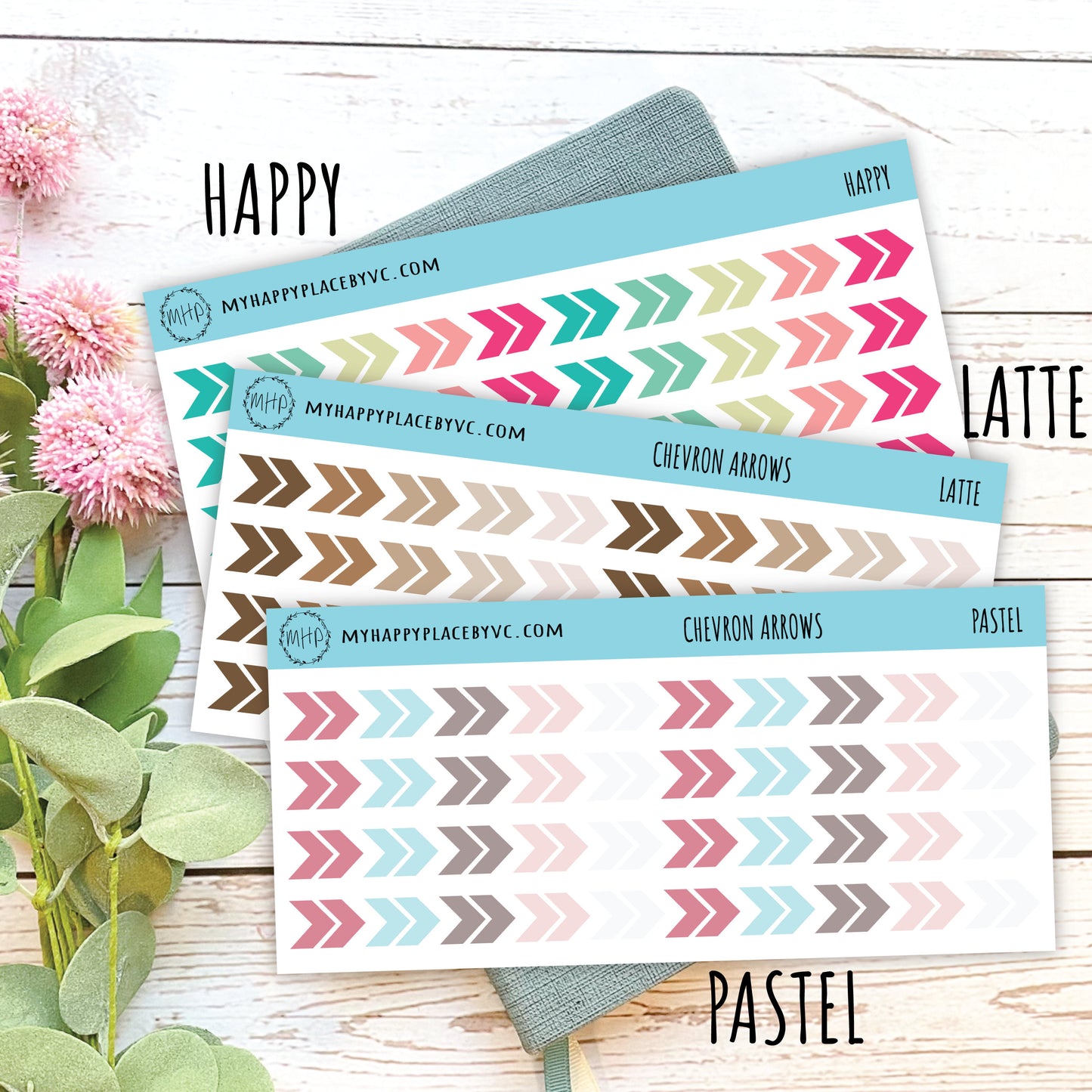 Chevron Arrow Sticker for College Planner and Bullet Journals. Planner Stickers for Teacher , Homeschool Planner, and School Planner || T304