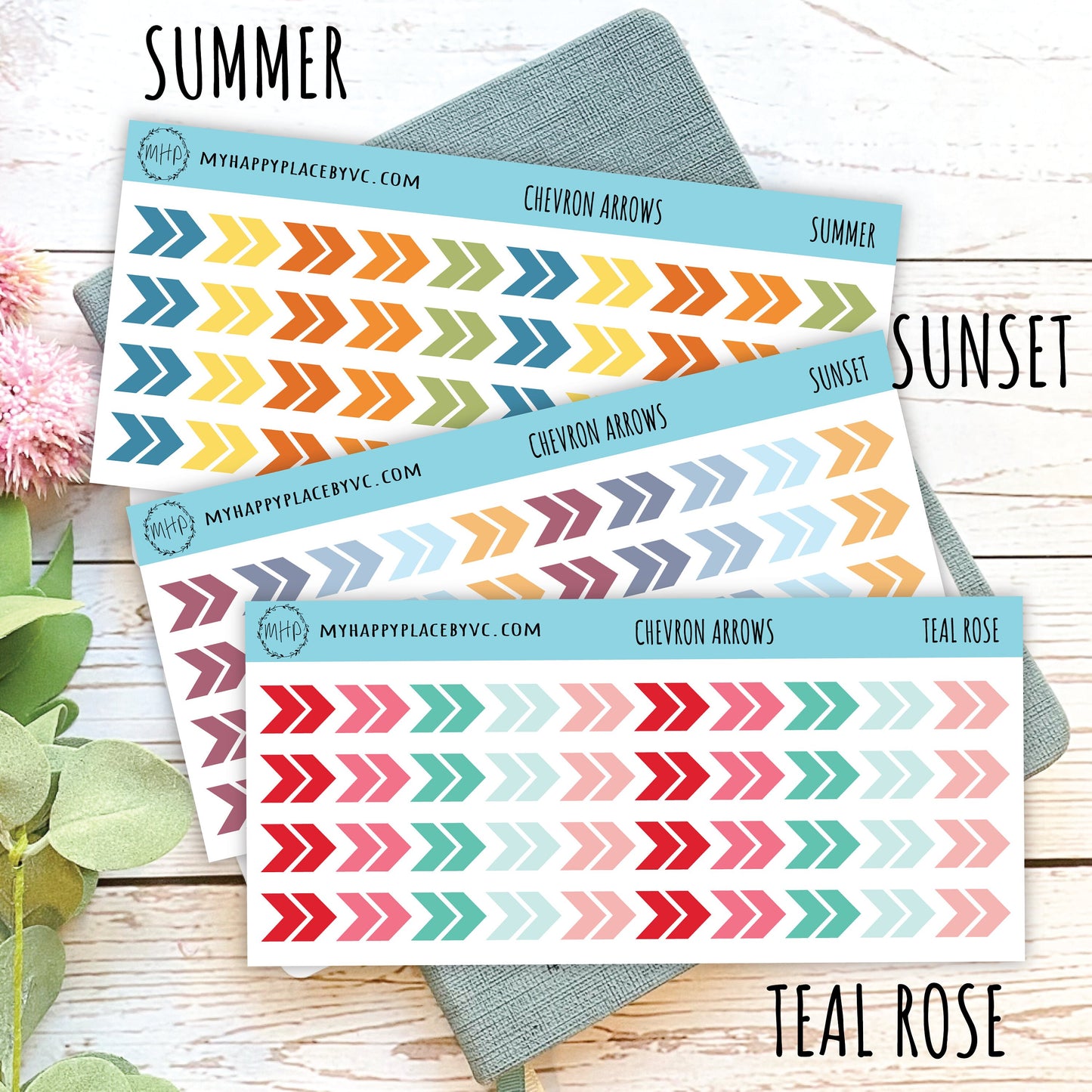 Chevron Arrow Sticker for College Planner and Bullet Journals. Planner Stickers for Teacher , Homeschool Planner, and School Planner || T304