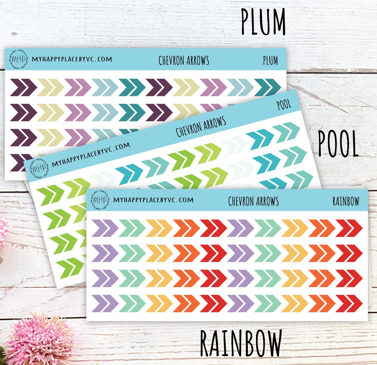 Chevron Arrow Sticker for College Planner and Bullet Journals. Planner Stickers for Teacher , Homeschool Planner, and School Planner || T304