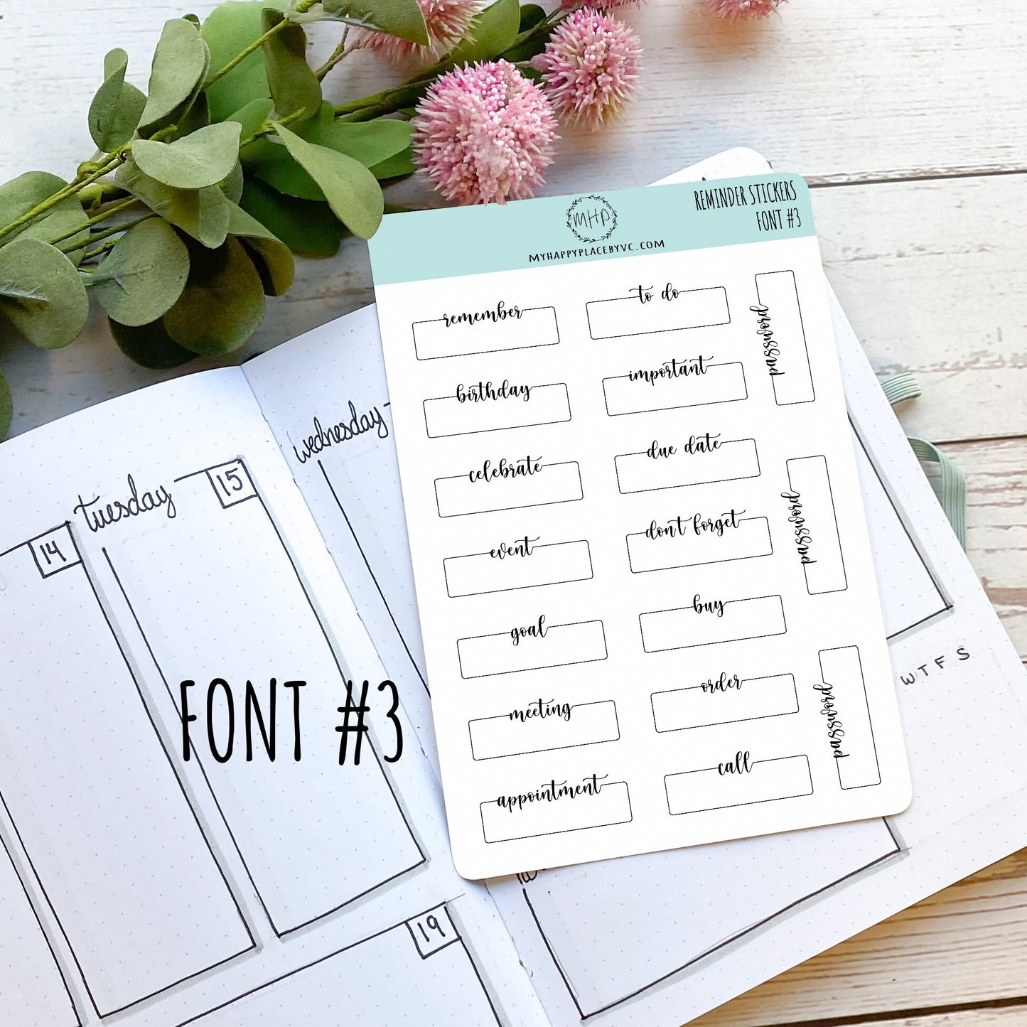 Reminder Stickers for College Planner and Bullet Journals. Stickers for Teachers, Students , and School Planner. Homeschool Planner || H517