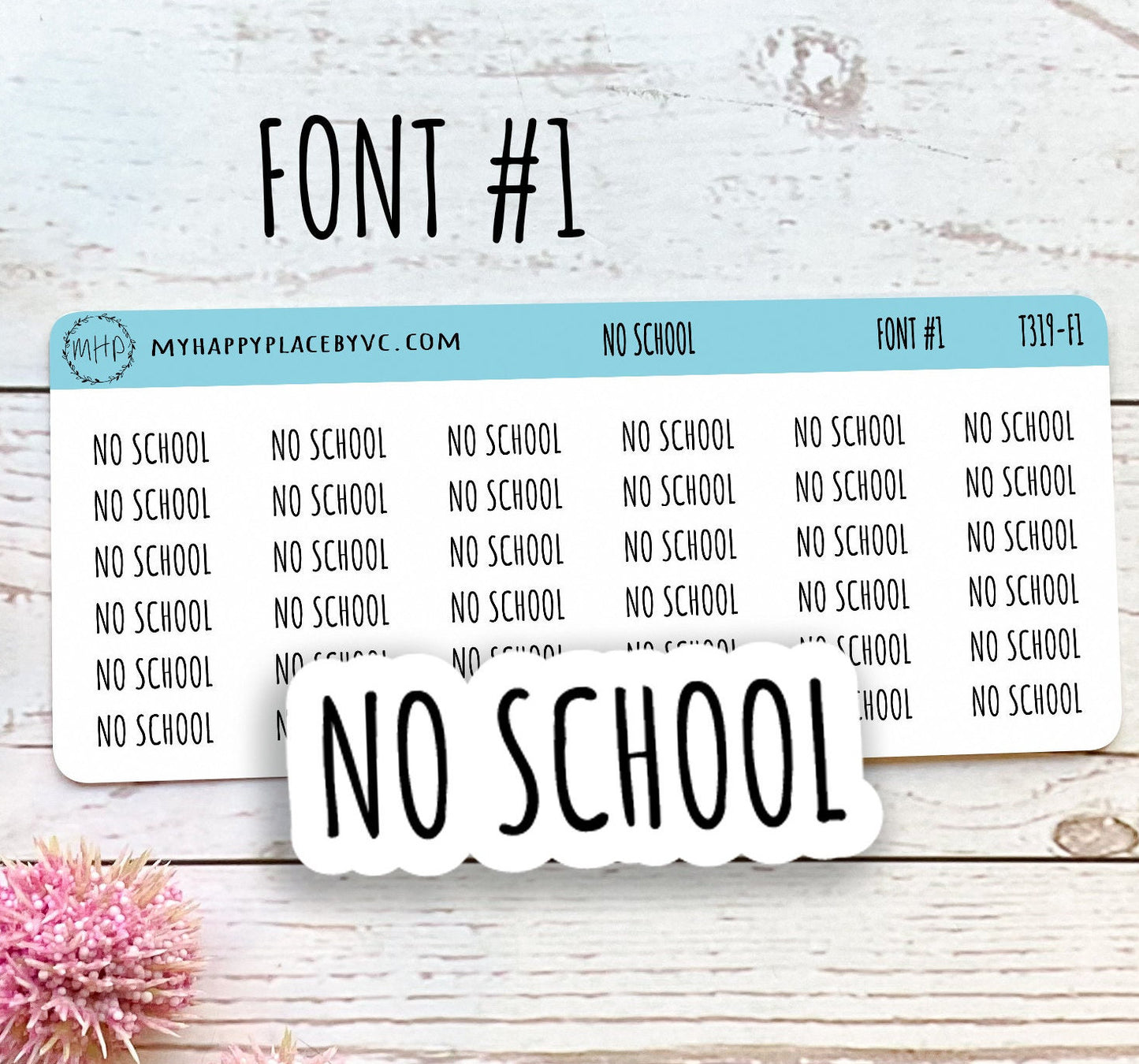 NO SCHOOL Stickers for Planners and Bullet Journals || T319