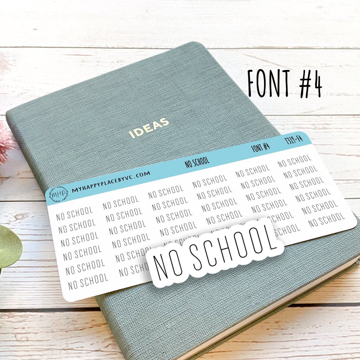 NO SCHOOL Stickers for Planners and Bullet Journals || T319