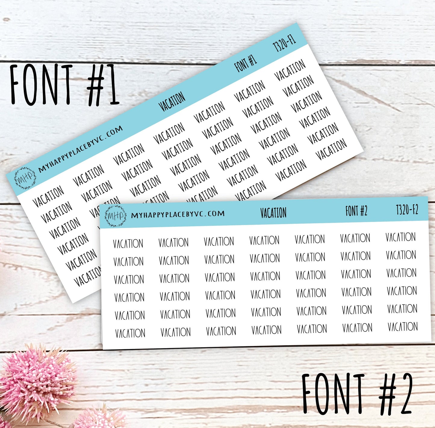 VACATION Stickers for Calendars, Teacher Planner, and Bullet Journals. Stickers for College Planner and Trackers || T320