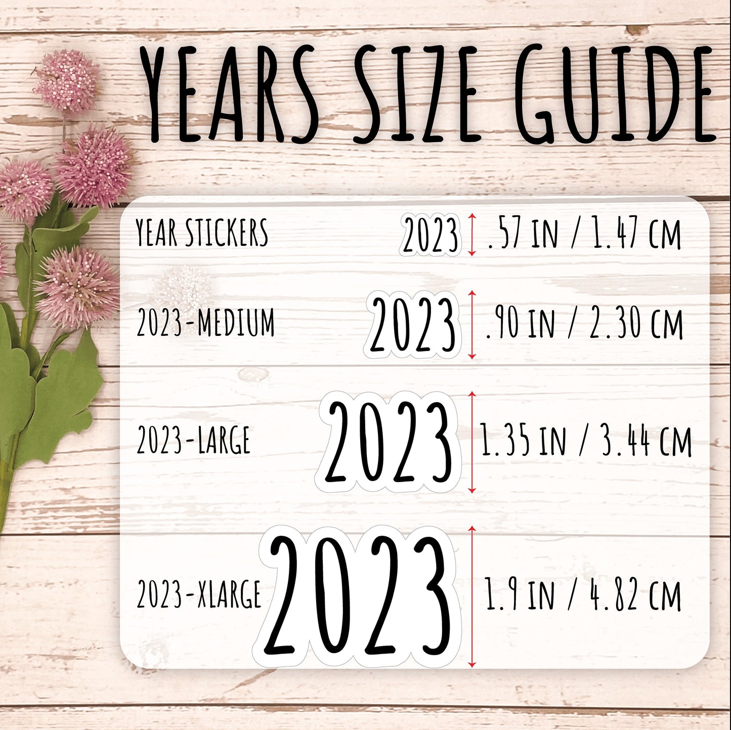 X Large 2023 Year Stickers for Planners, Bullet Journals, College Planner, Teacher Planner or Homeschool Planner || Q120