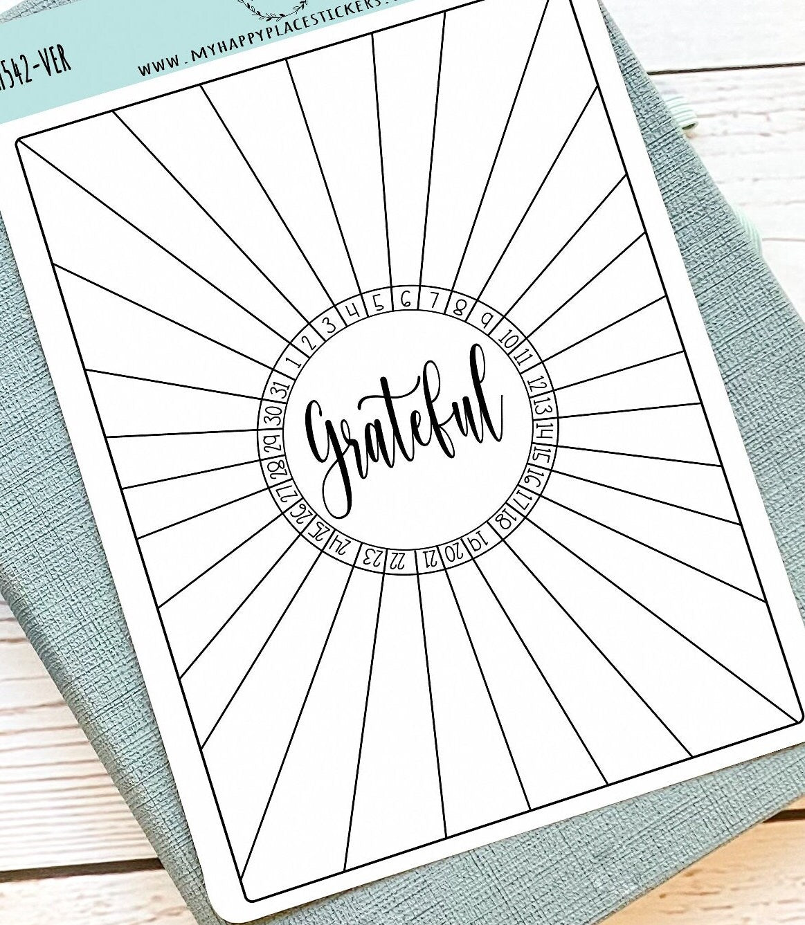 Gratitude Log Stickers for Bullet Journals. Stickers for Planners and Organizers. Doodle Stickers || H542