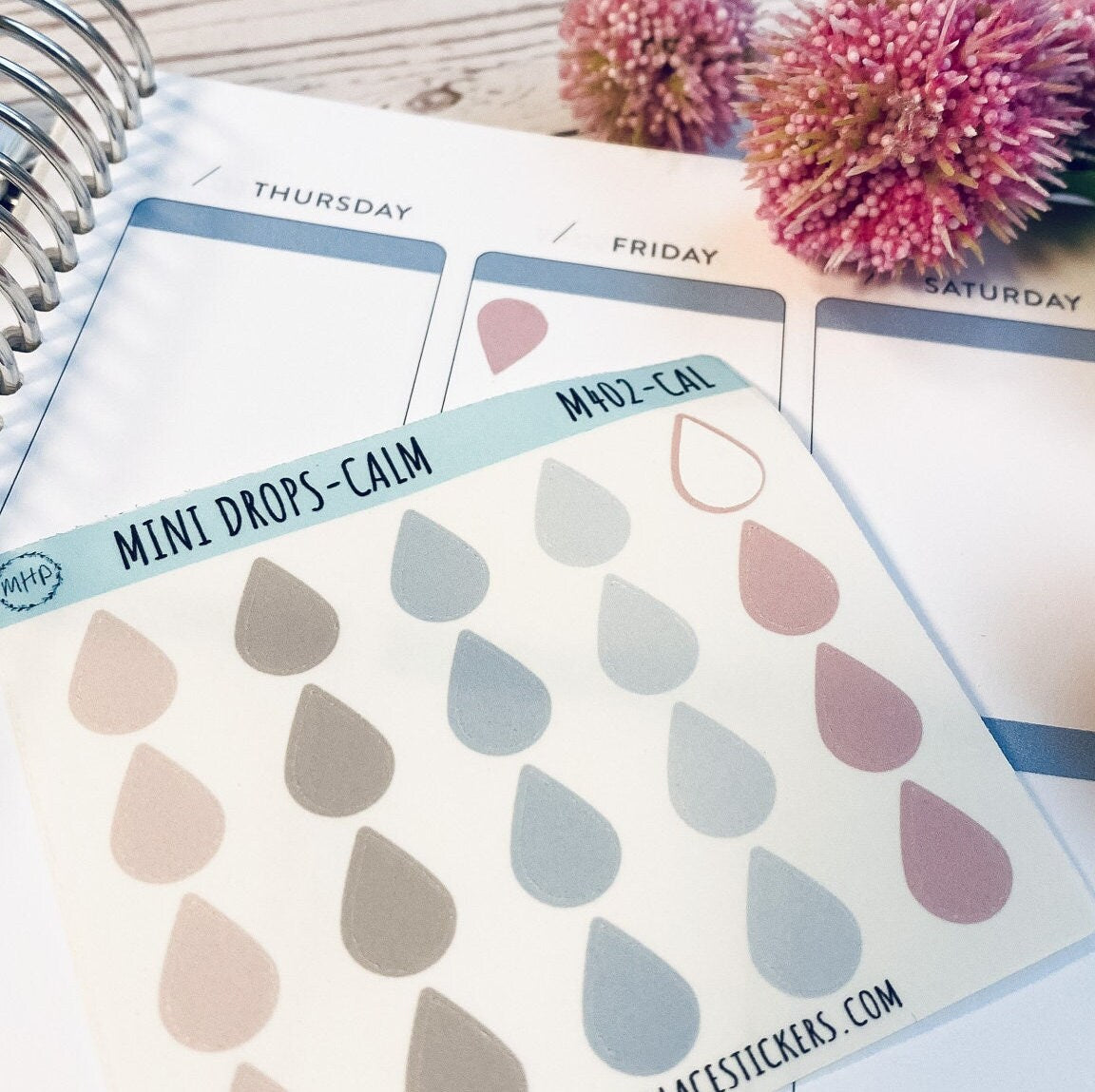Mini Drops Stickers for Bullet Journals and Planners || M402