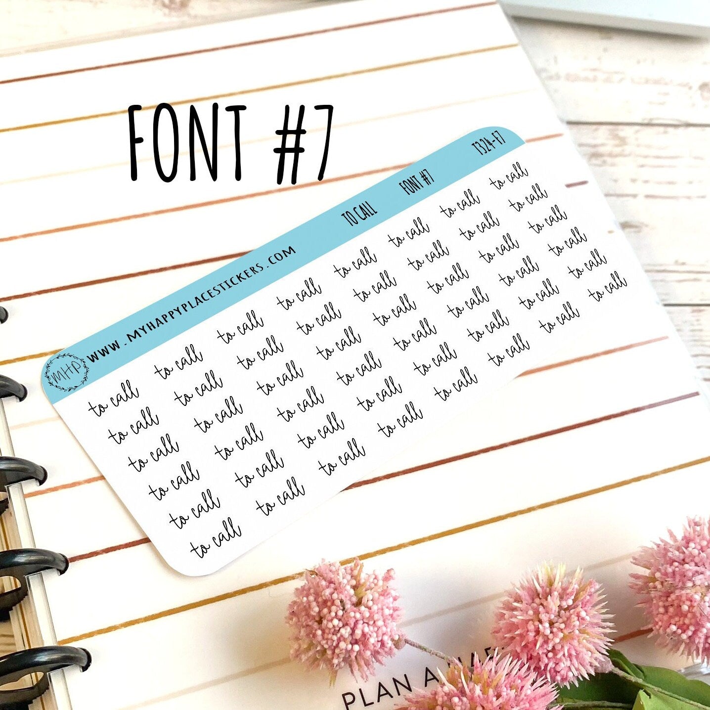 TO CALL Stickers for Calendars, Bullet Journals, and Planner || T324