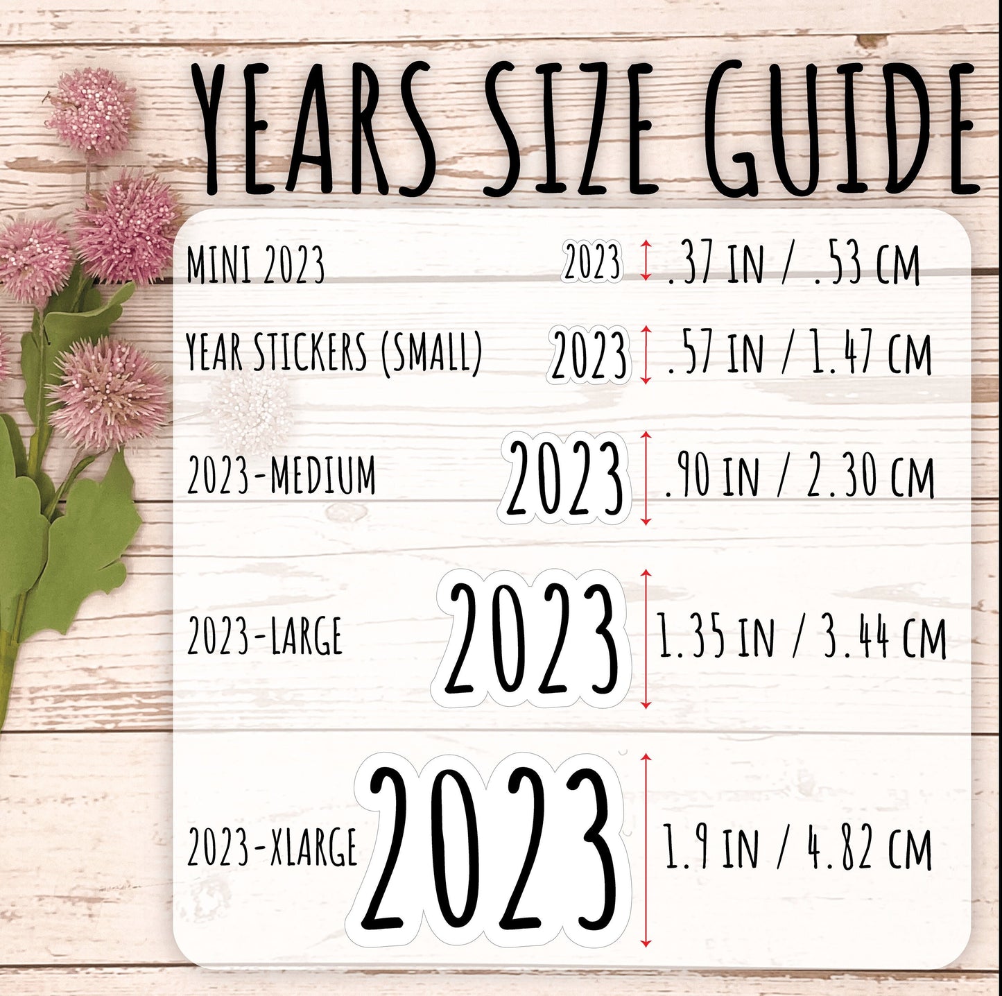 Mini 2023 Year Stickers for Bullet Journals and Planners || M403