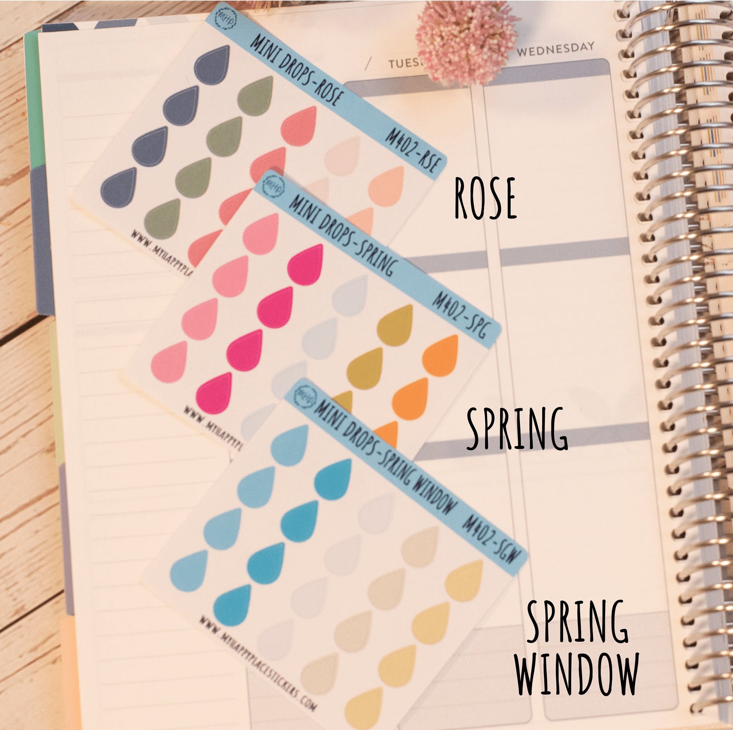 Mini Drops Stickers for Bullet Journals and Planners || M402