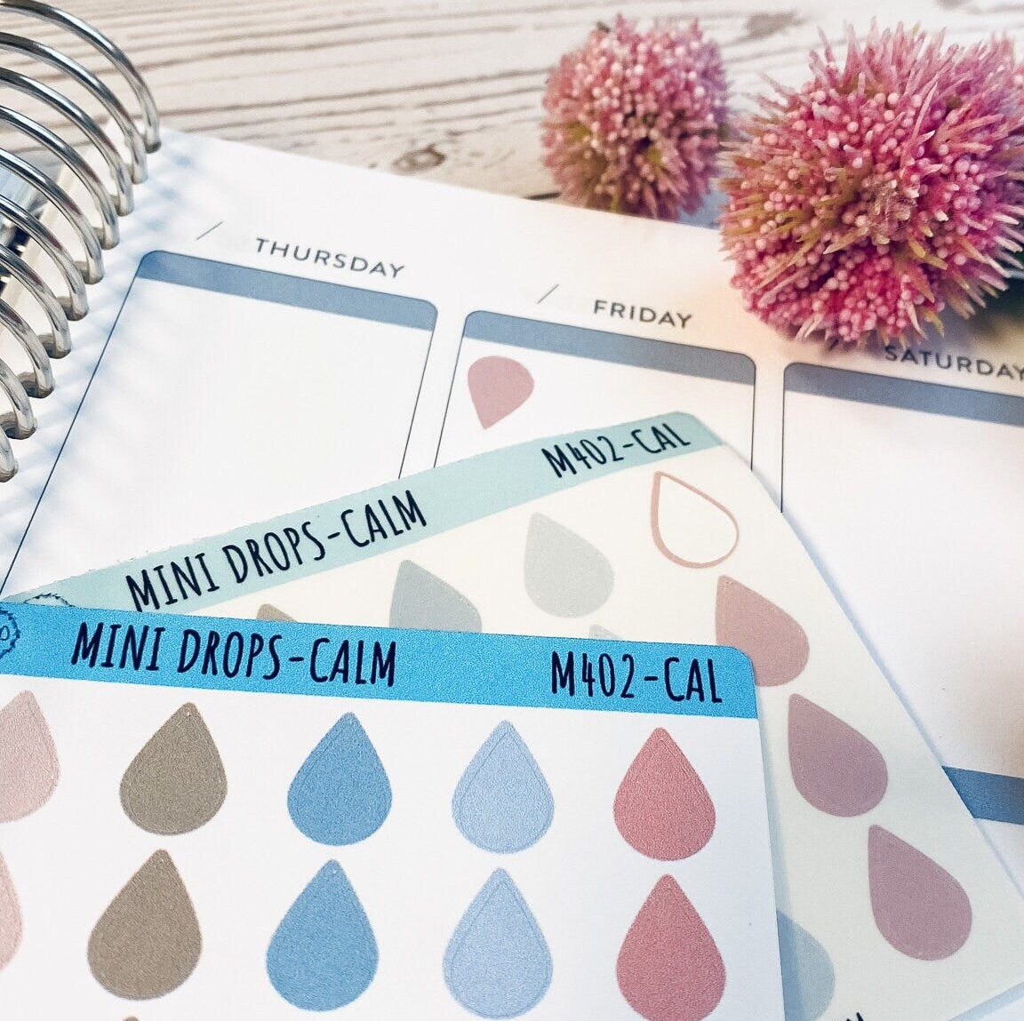 Mini Drops Stickers for Bullet Journals and Planners || M402