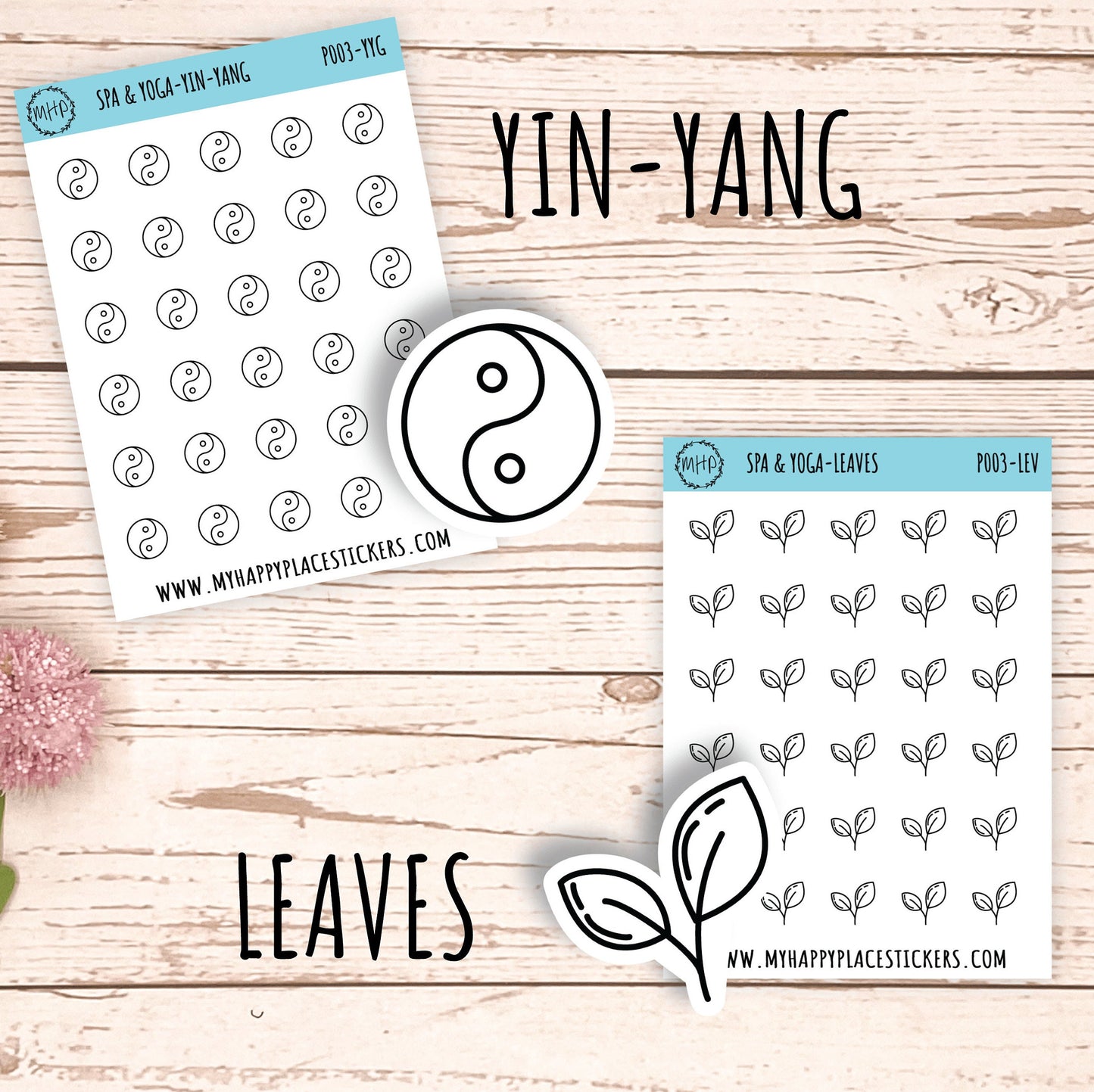 Petite Icons - SPA & YOGA Deco Stickers for Planner and Bullet Journals || P003