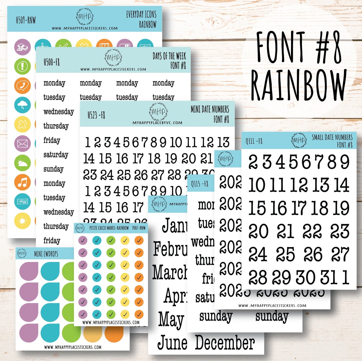 Planner Sticker Bundle Perfect for Classic Happy Planner || B01-WM