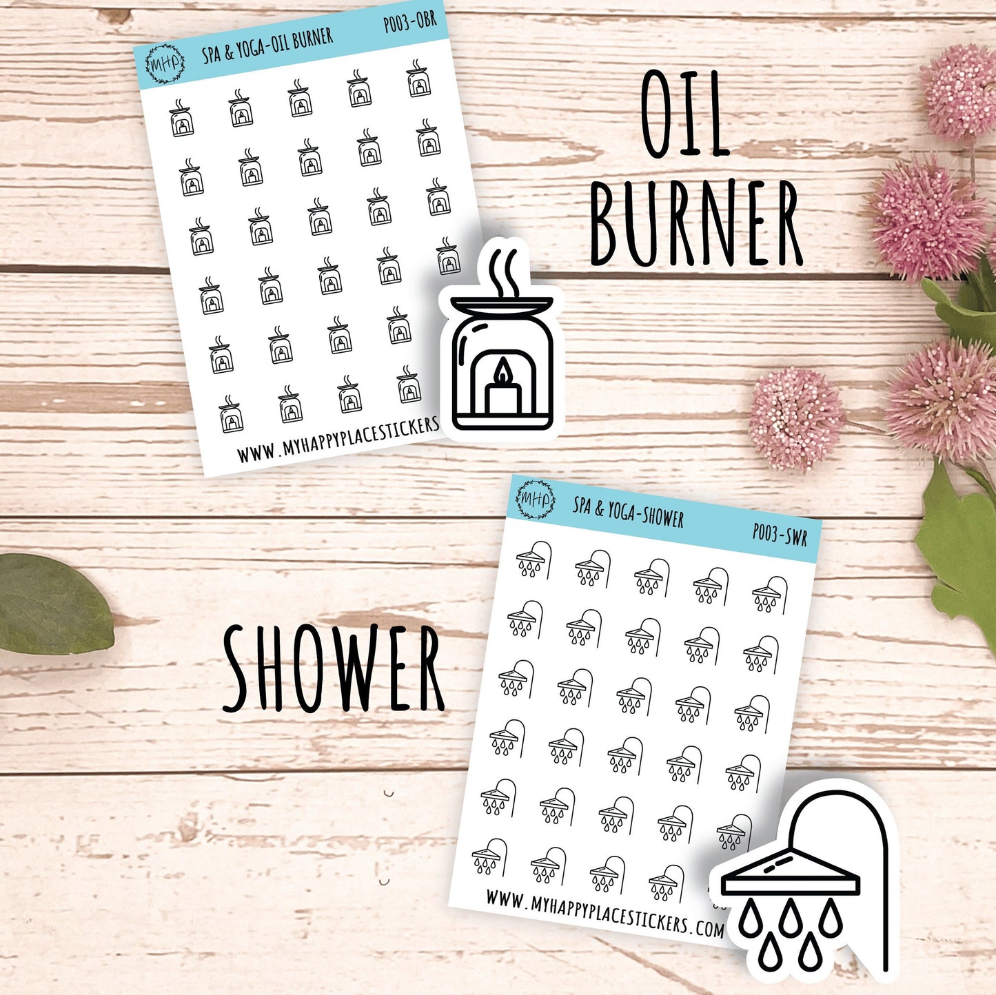 Petite Icons - SPA & YOGA Deco Stickers for Planner and Bullet Journals || P003