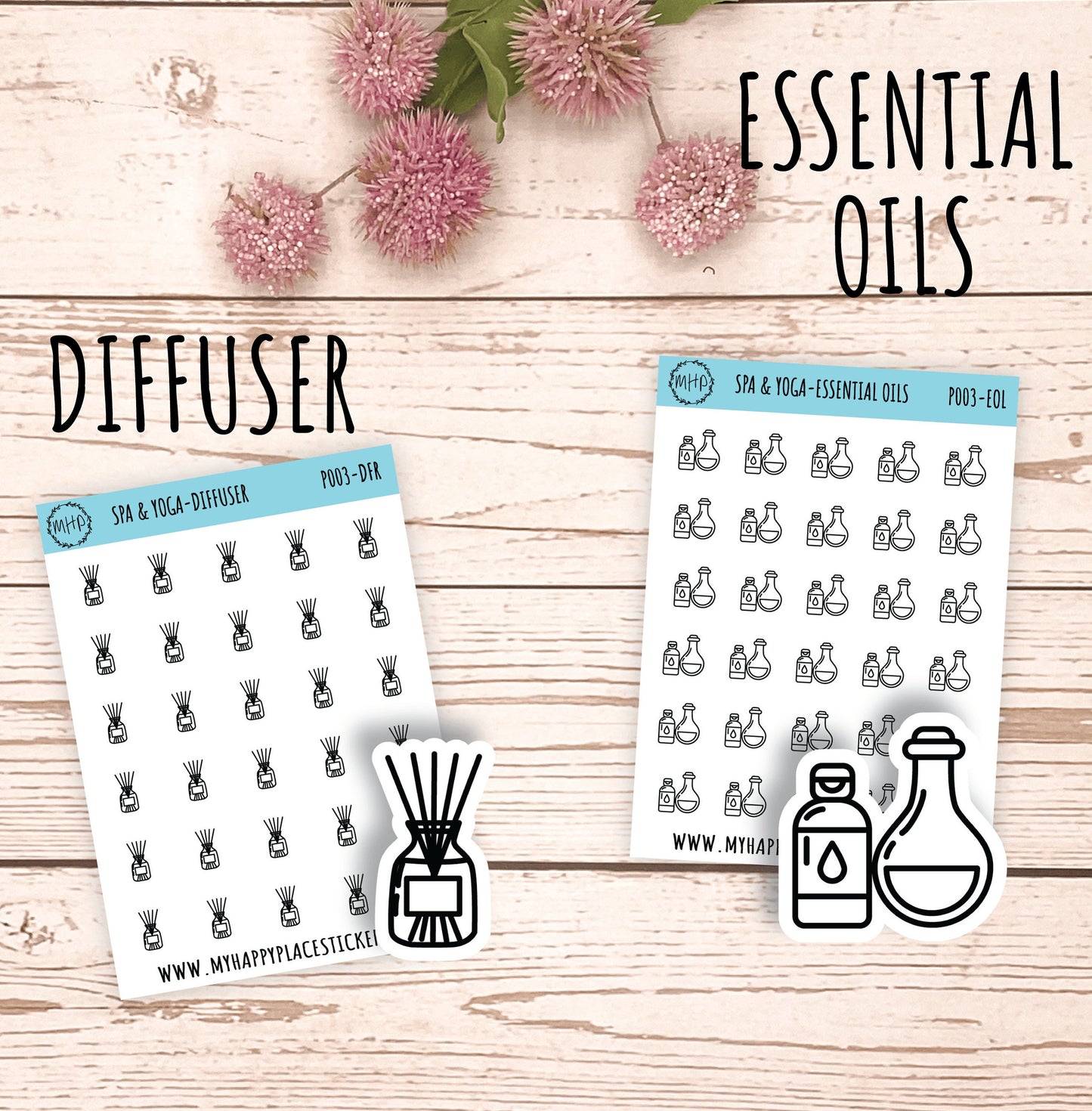 Petite Icons - SPA & YOGA Deco Stickers for Planner and Bullet Journals || P003