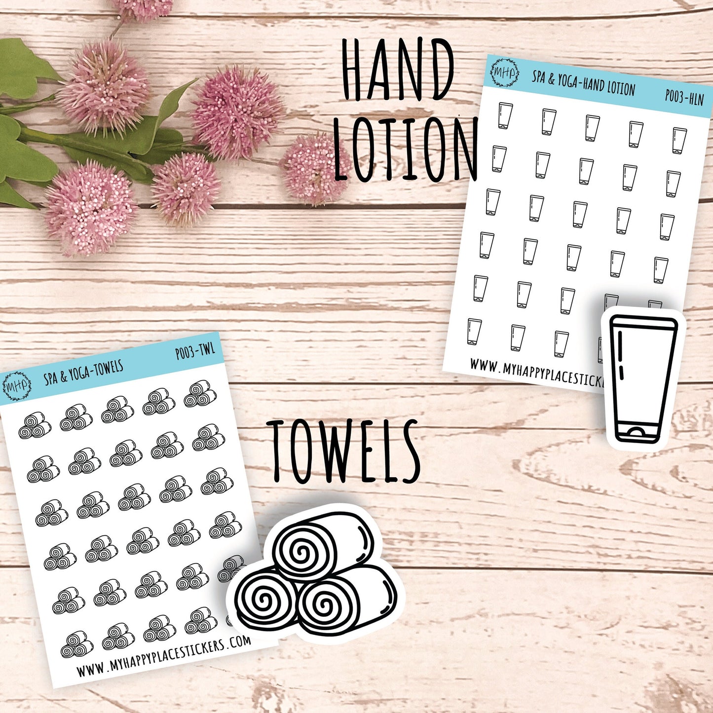 Petite Icons - SPA & YOGA Deco Stickers for Planner and Bullet Journals || P003