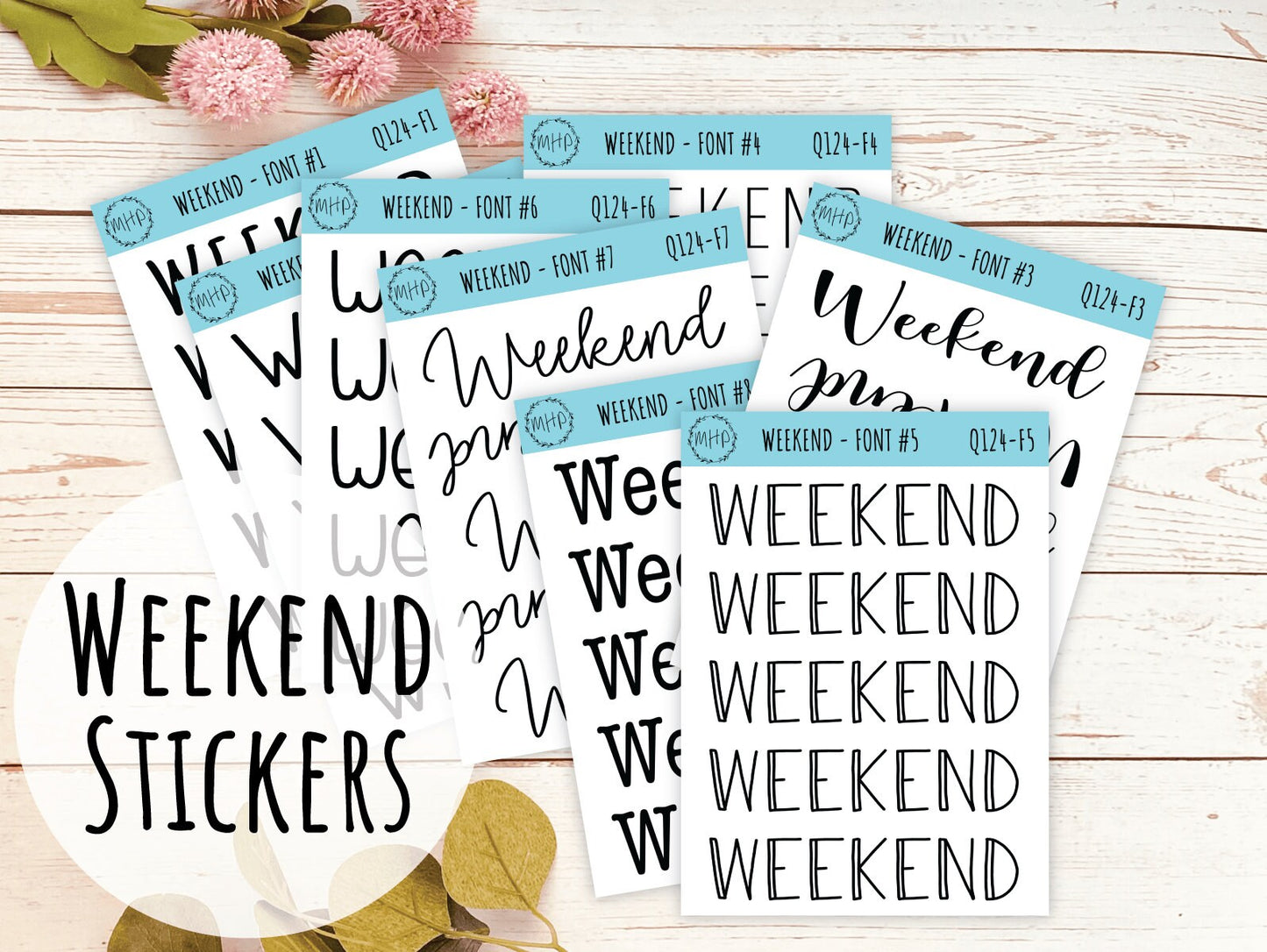 WEEKEND Stickers || Q124