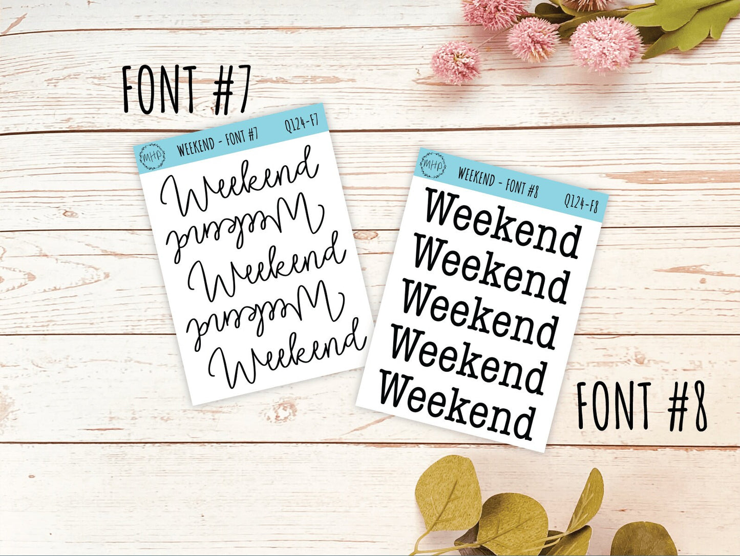 WEEKEND Stickers || Q124