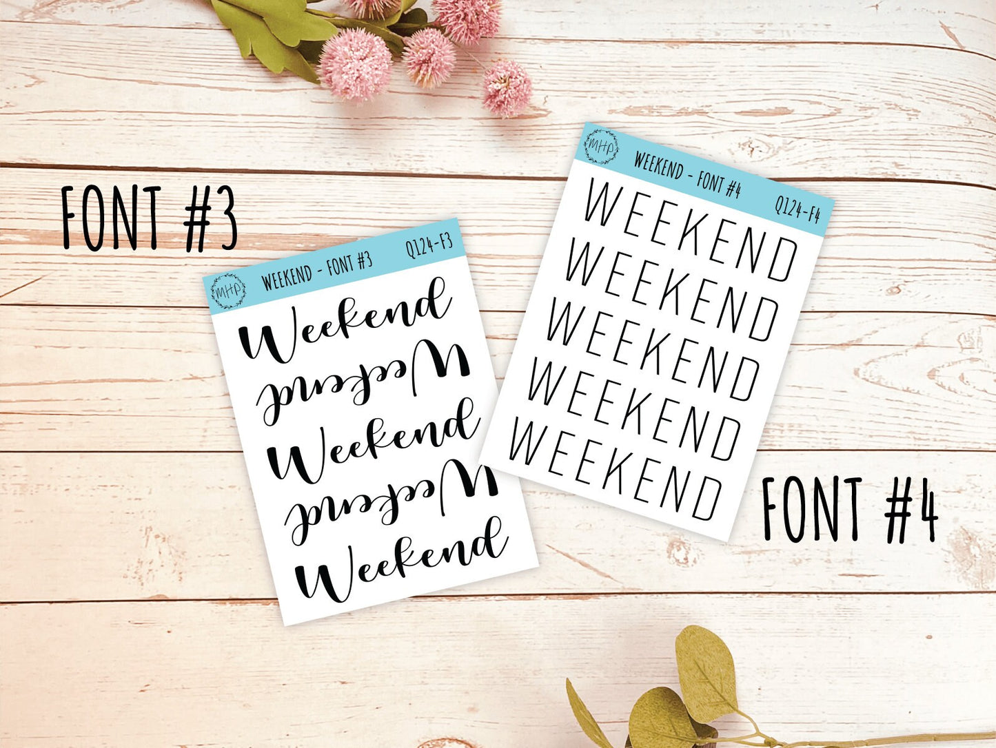 WEEKEND Stickers || Q124