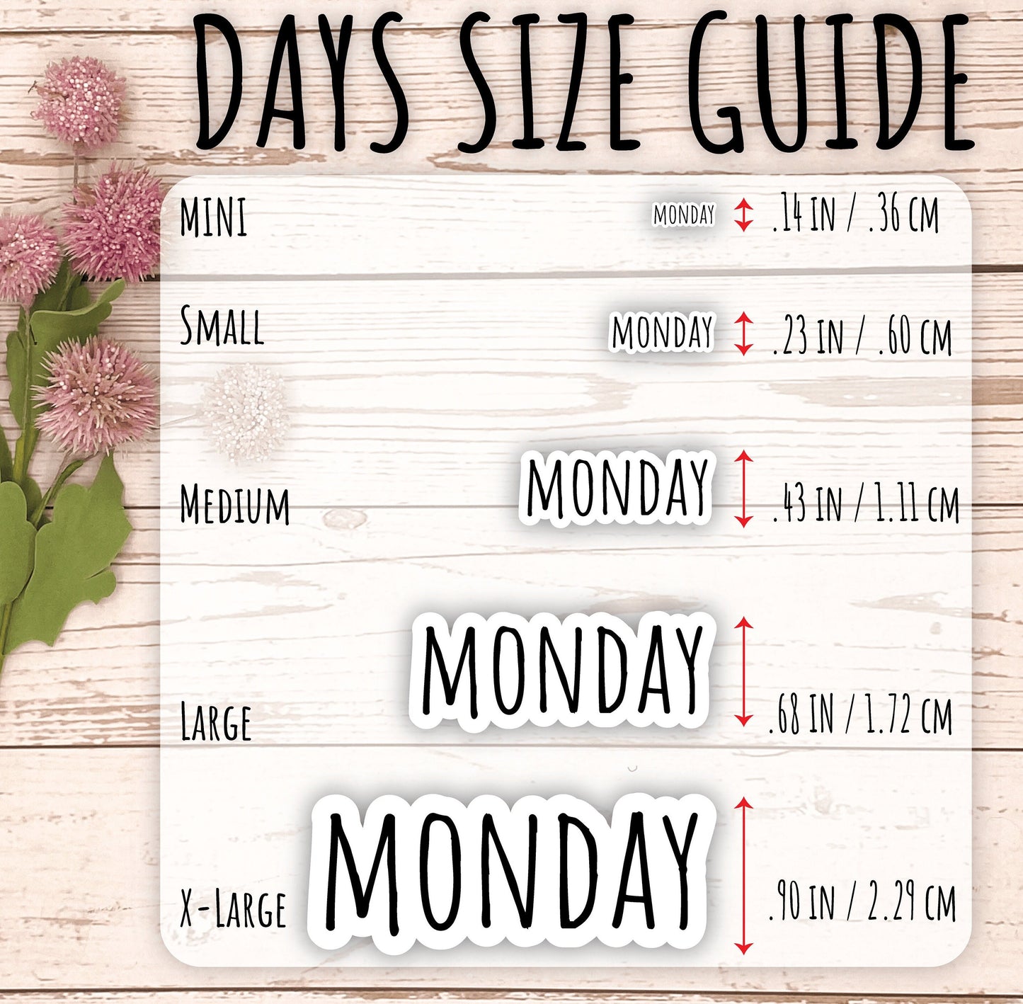 Mini Days of the Week Stickers for Bullet Journals and Planners || Q123