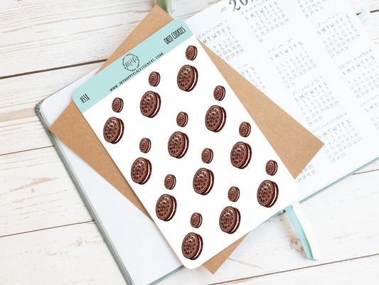Cookie Sticker Sheet for Bullet Journal, College Planner, and Scrapbooking || H558