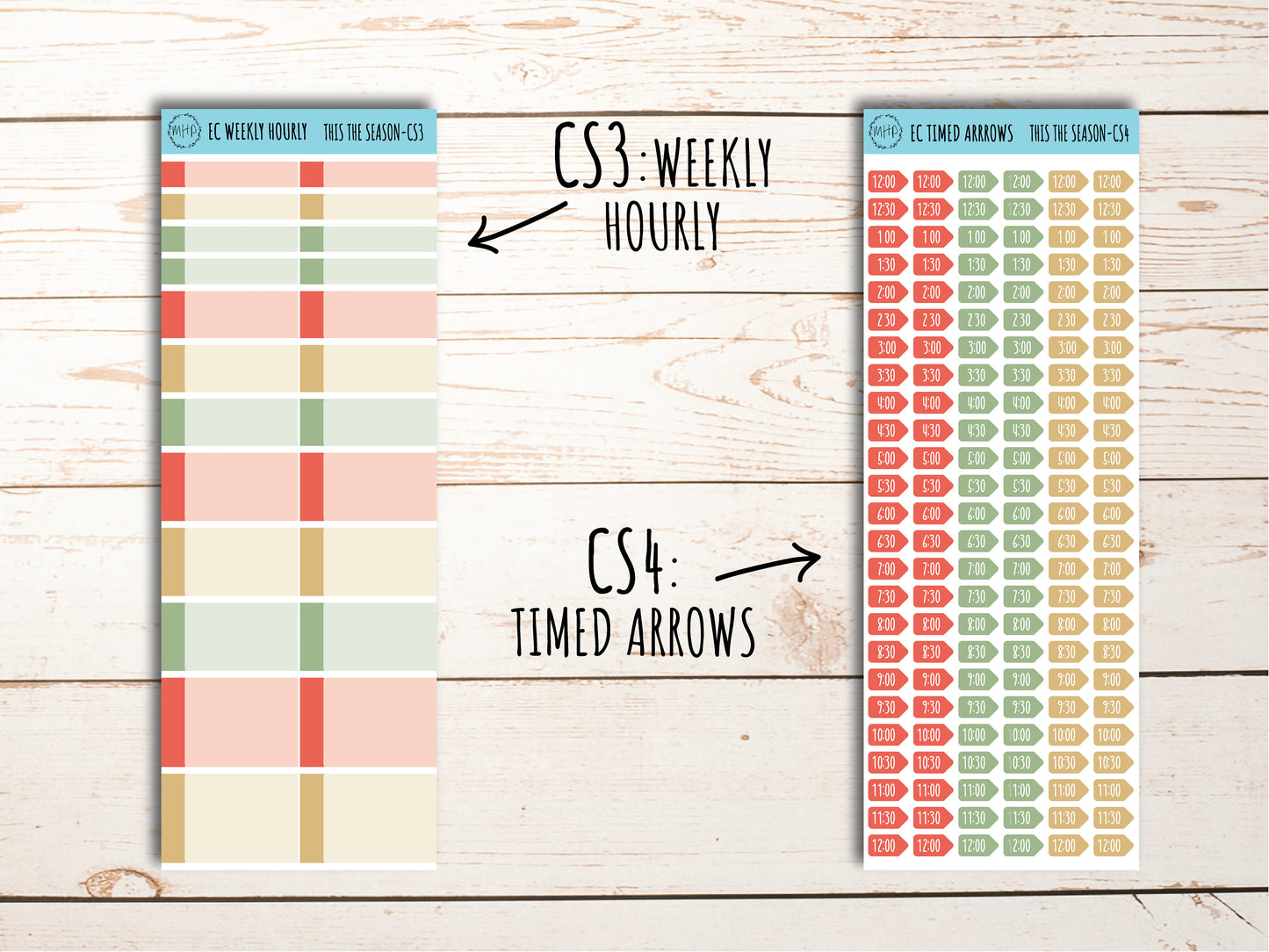 Erin Condren 7x9 Coordinating Planner Sticker Sheets. DECEMBER "Tis the Season". Add-On Sticker Sheets || TS-CS