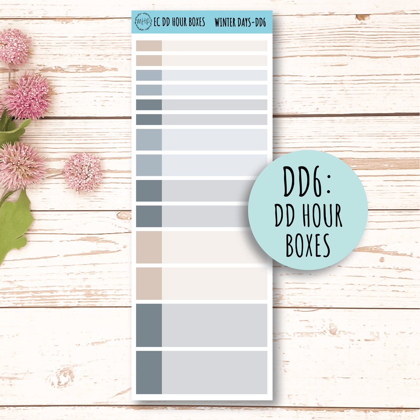Daily Duo Stickers for 7x9 Erin Condren Planners. JANUARY "Winter Day" || WD-DD