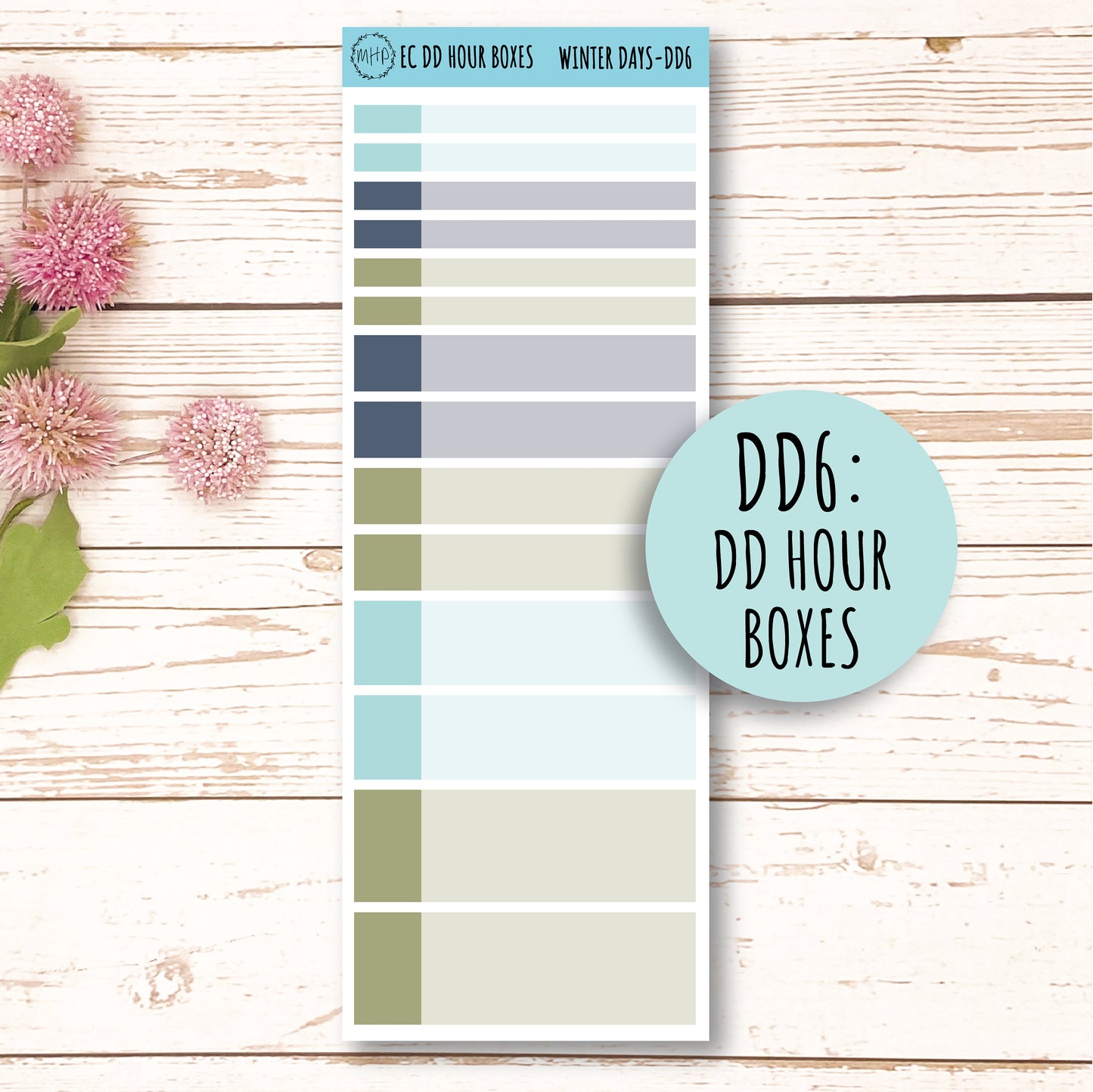Daily Duo Stickers for 7x9 Erin Condren Planners. JANUARY "Snow Day" ||SD-DD