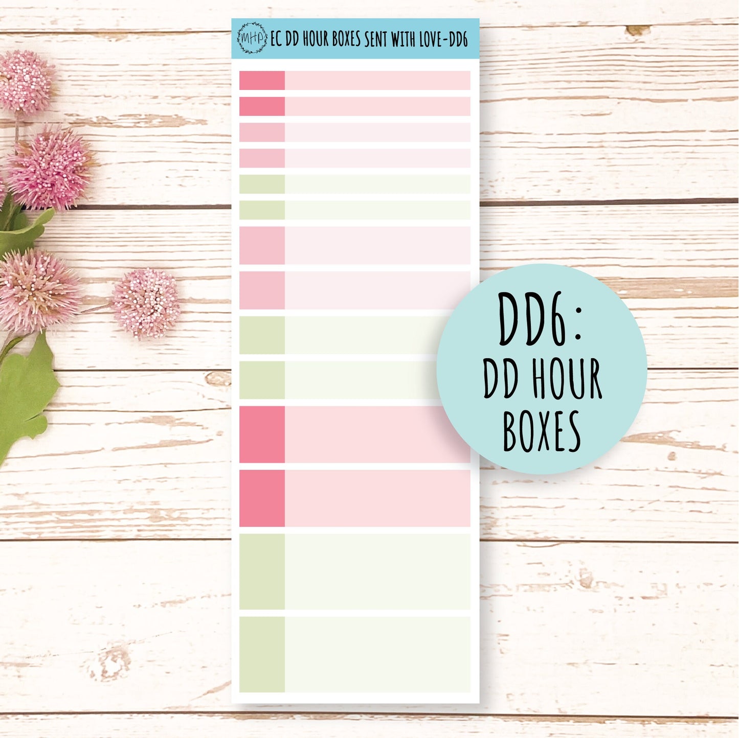 Daily Duo Stickers for 7x9 Planners. FEBRUARY - Valentine's Day. "Sent With Love" || SWL-DD