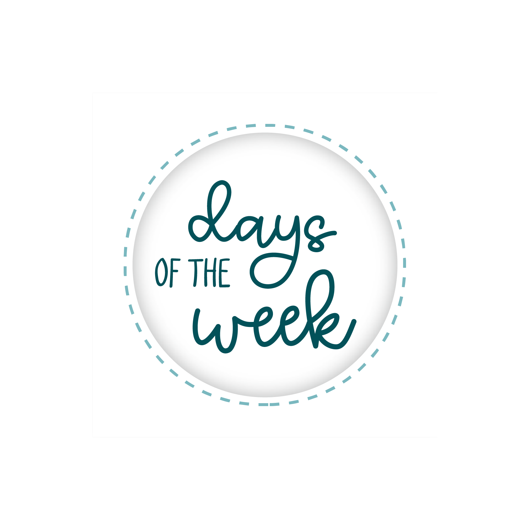 Days of the Week – My Happy Place Stickers