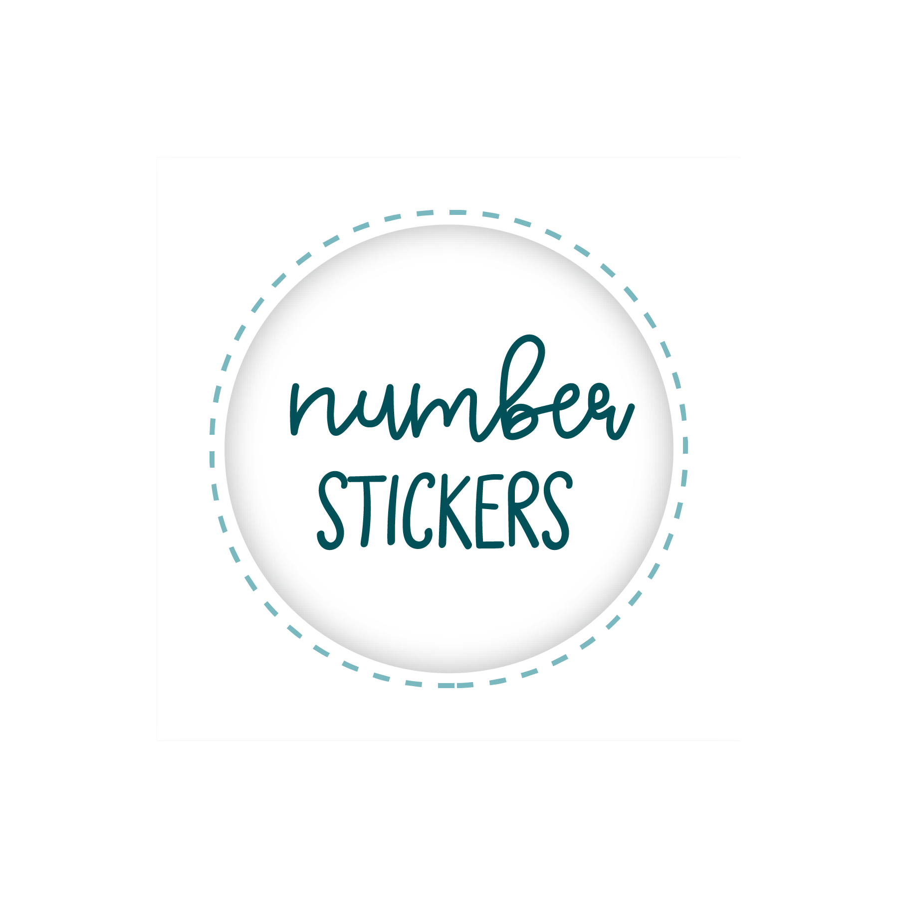 Numbers – My Happy Place Stickers