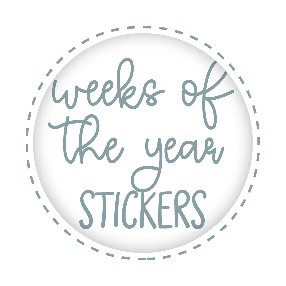 Weeks of the Year Stickers