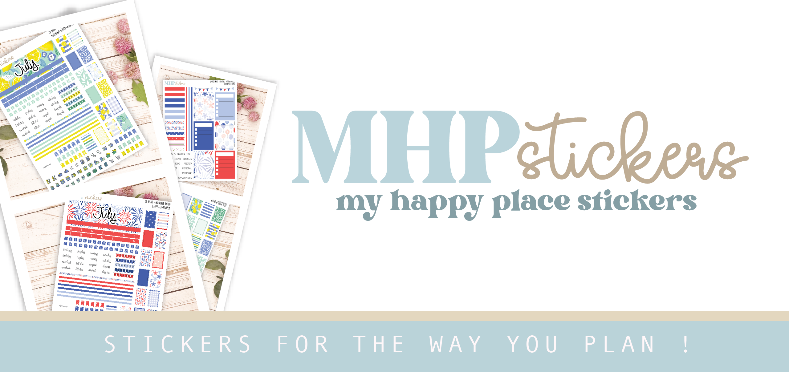 My Happy Place Stickers - Stickers for the way you plan