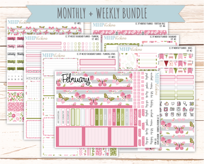 FEBRUARY  Weekly Dashboard Kit for 7x9 Erin Condren Planners. 2026 Collection "Fly"  || ECWDS (Copy)