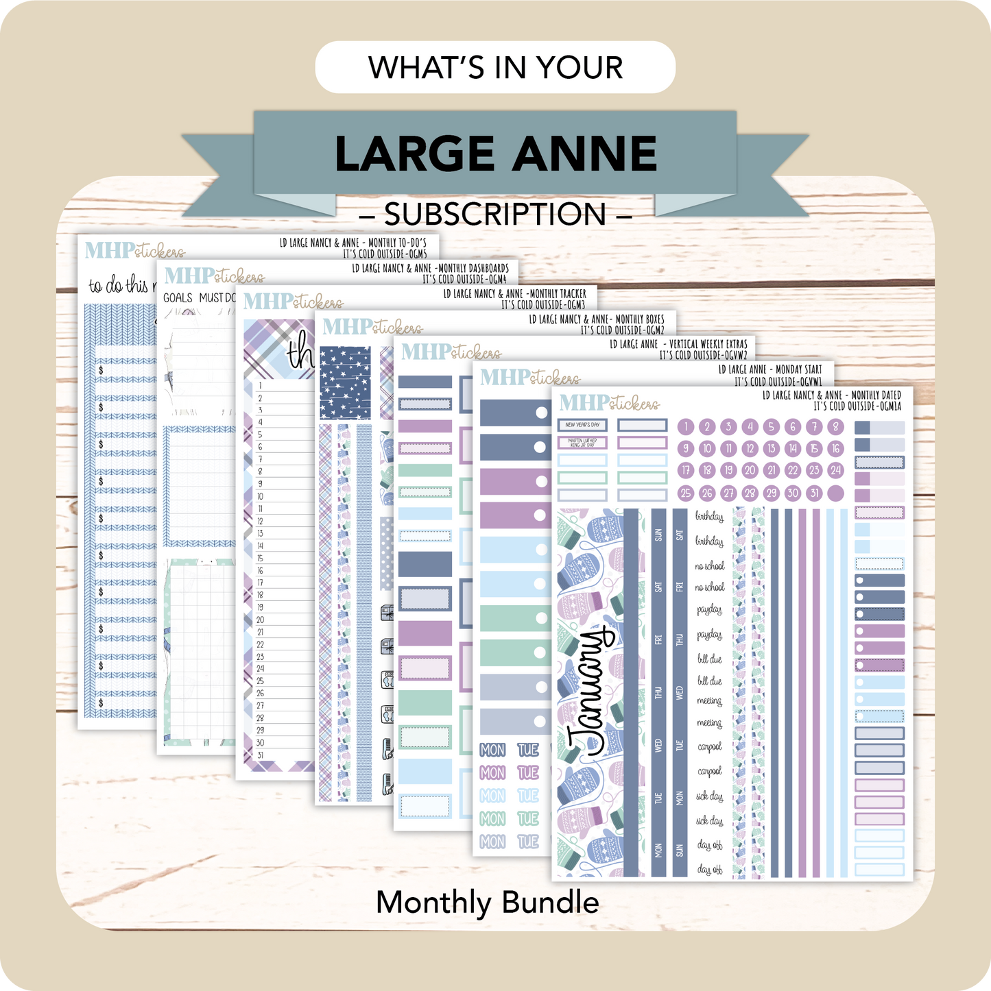 Subscription for the Large Anne Pack