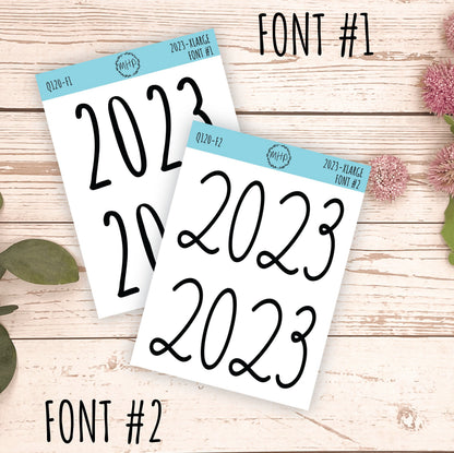 X-Large 2023 Year Stickers || Q120