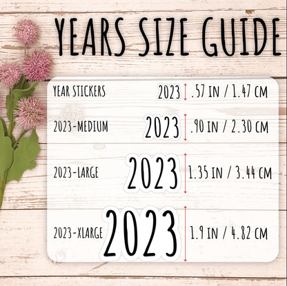 X-Large 2023 Year Stickers || Q120