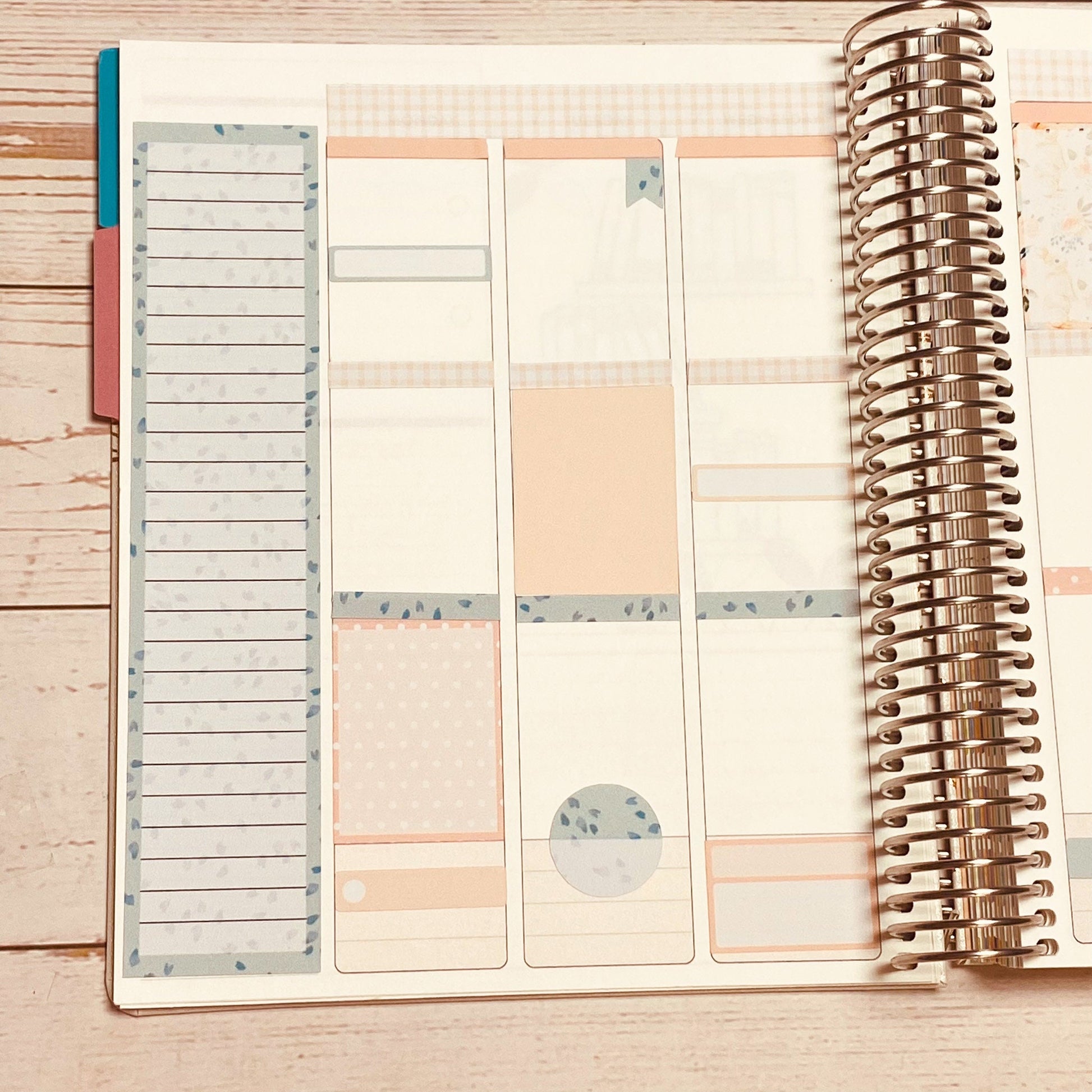 Erin Condren 7x9 Weekly Planning Kit. JULY "Cherry Field" Planner Stickers || CF-W