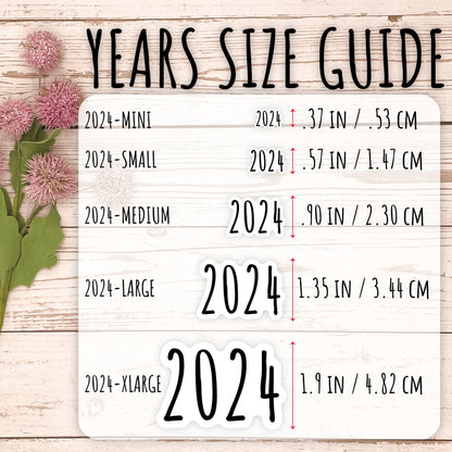 X Large 2030 Year Stickers for Planners, Bullet Journals, College Planner. || Q147