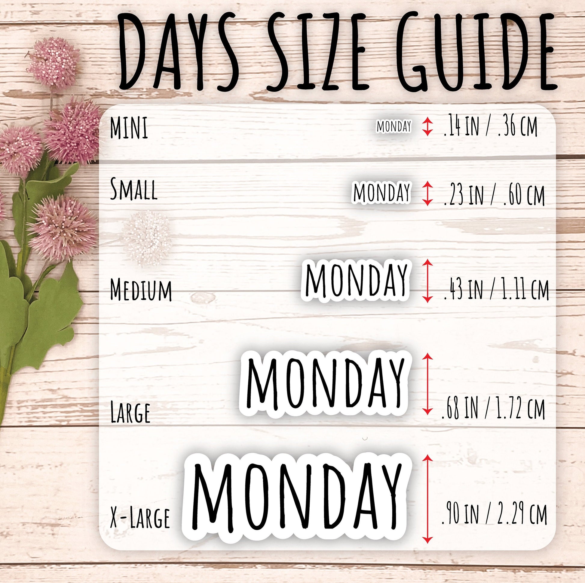 Small Days of the Week Sticker for Planners, Organizers and Bullet Journals. College Planner || H500