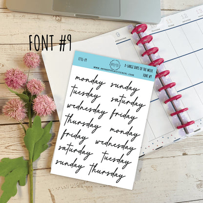 Sticker Set of X-LARGE Month Stickers for Planners, Organizers, Bullet Journals, and Happy Planners || S08