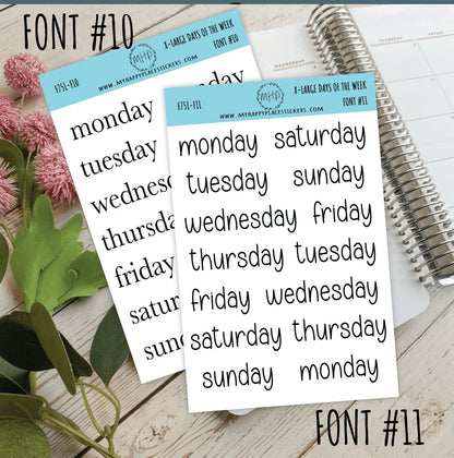 Sticker Set of X-LARGE Month Stickers for Planners, Organizers, Bullet Journals, and Happy Planners || S08