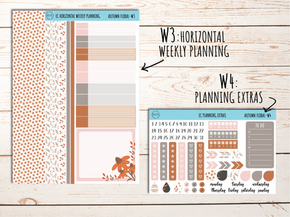 Erin Condren 7x9 Weekly Planning Kit. OCTOBER "Autumn Fall" Planner Stickers || AF-W