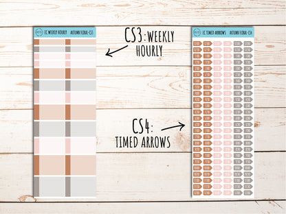 Erin Condren 7x9 Coordinating Planner Sticker Sheets.OCTOBER "Autumn Fall". Add-On Sticker Sheets || AF-CS